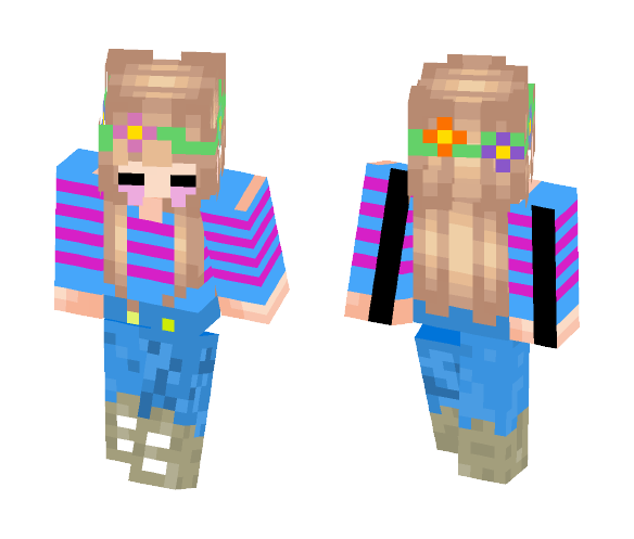 ♡ Undertale - Frisk the Human ♡ - Female Minecraft Skins - image 1