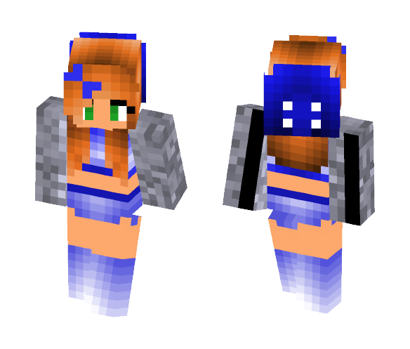 My World Is Blue - Female Minecraft Skins - image 1