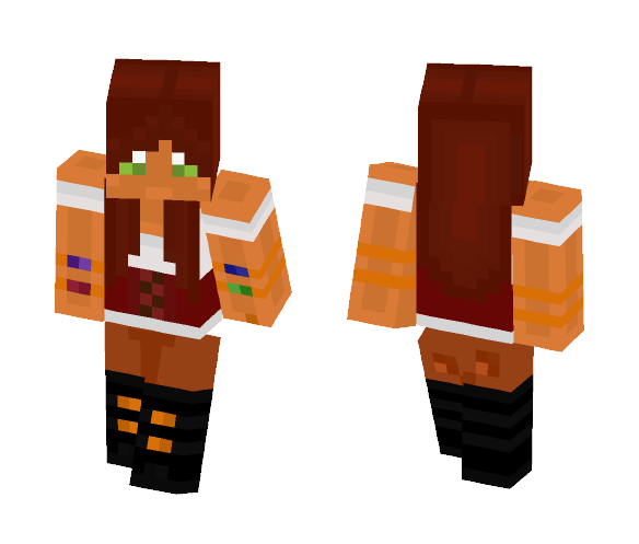 Download Free Pirate Girl - Ooo arrrrrr! Skin for Minecraft image 1 Pirate Girl - Ooo arrrrrr! - Girl Minecraft Skins - image 1