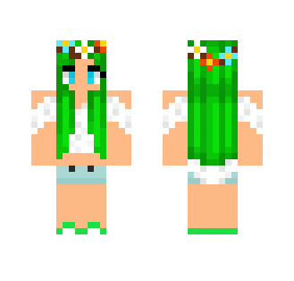 Grass Elemental - Female Minecraft Skins - image 2