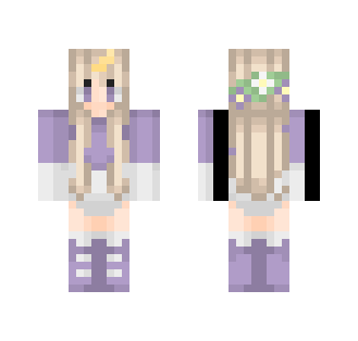 Cute Twin Lavender Girl ; wyd.whipp - Cute Girls Minecraft Skins - image 2