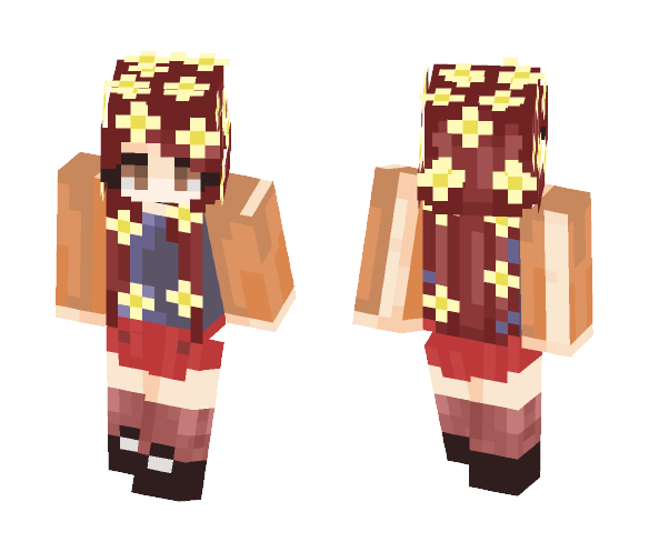 flower crazy - Female Minecraft Skins - image 1