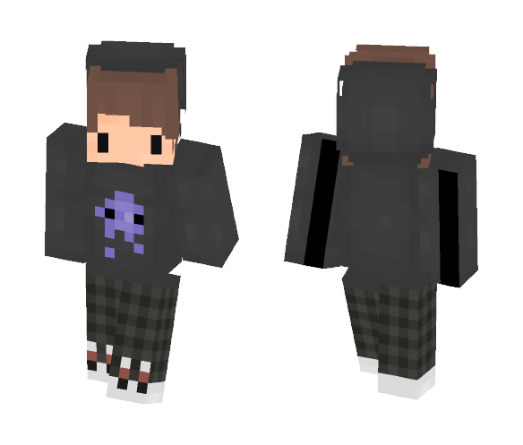Hipster Logo Skin Chibi | ???? Zero - Male Minecraft Skins - image 1