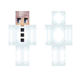 Girl in Snowman Costume