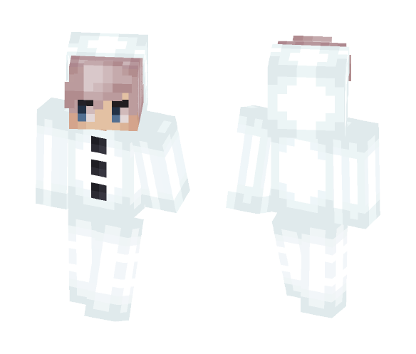 Girl in Snowman Costume - Girl Minecraft Skins - image 1
