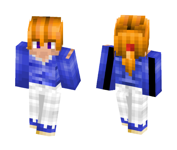 Kenshin Himura (Blue) - Male Minecraft Skins - image 1