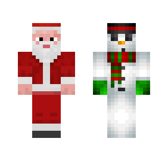 Santa And Snowman Mixed - Interchangeable Minecraft Skins - image 2
