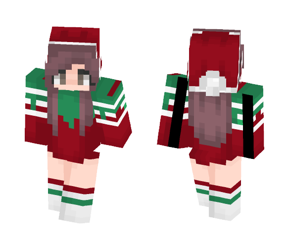 Download Free Christmas girl ♡ Skin for Minecraft image 1 Christmas girl ♡ - Christmas Minecraft Skins - image 1