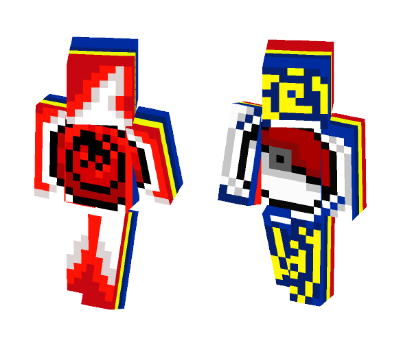 Pokemon Fire Energy Card - Interchangeable Minecraft Skins - image 1