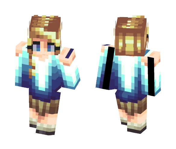 Download Free Electra Skin for Minecraft image 1 Electra - Female Minecraft Skins - image 1