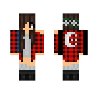 Cute Red Flannel Girl!