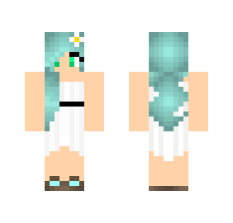 Girl in White Dress - Girl Minecraft Skins - image 2