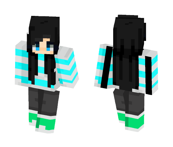 Winter Stripes - Female Minecraft Skins - image 1