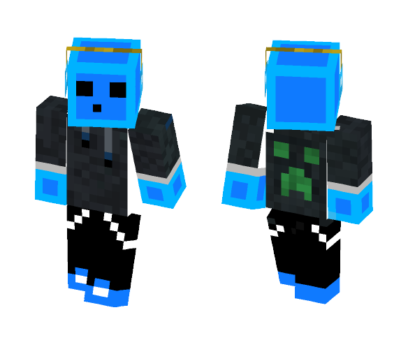 Blue Slime With Headphones! - Male Minecraft Skins - image 1