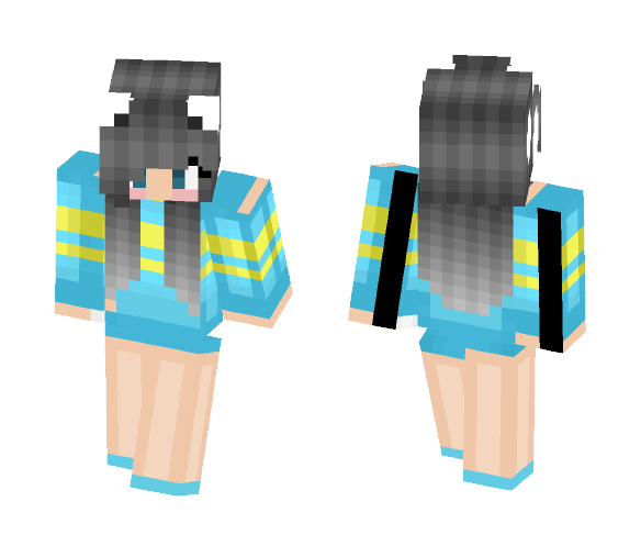 Human Temmie Girl - Girl Minecraft Skins - image 1