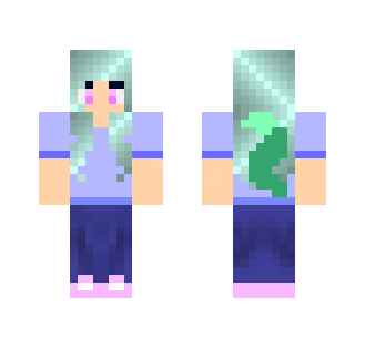 Blue Haired Werewolf Girl
