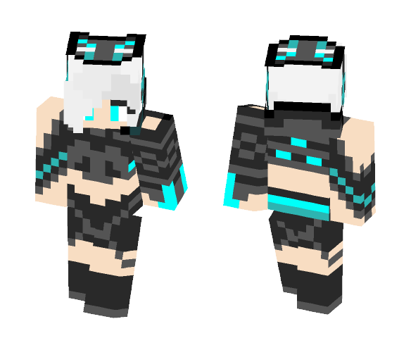 Neon Wolve (Lisa) - Female Minecraft Skins - image 1