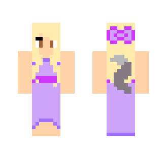 Werewolf Girl in a Purple Dress - Girl Minecraft Skins - image 2