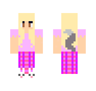 Werewolf Girl in Pink Pjs - Girl Minecraft Skins - image 2