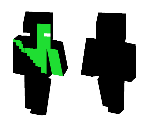 Hero Brian Black Green - Male Minecraft Skins - image 1