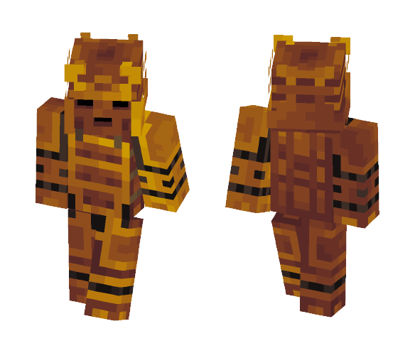 Orenji Samurai - Interchangeable Minecraft Skins - image 1