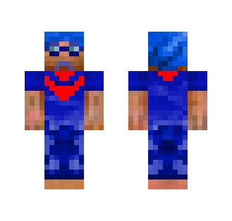 Blue With Red Accecery
