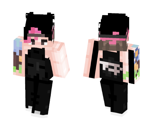 Download Free lil jishwa with his pink floof Skin for Minecraft image 1 lil jishwa with his pink floof - Male Minecraft Skins - image 1