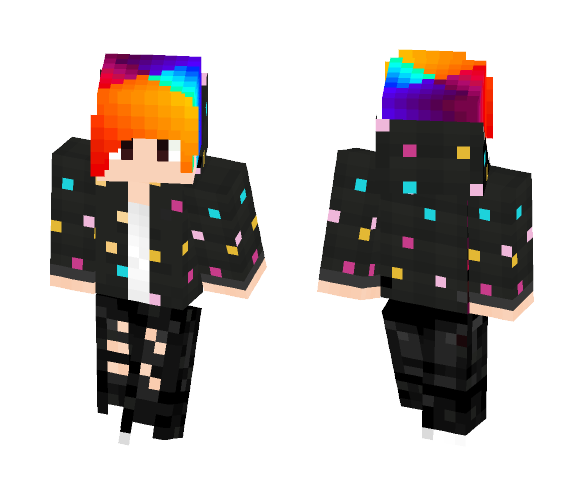 Rainbow boy - Boy Minecraft Skins - image 1