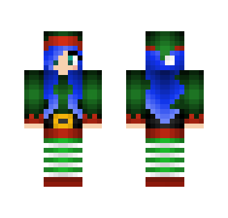 Blue hair elf