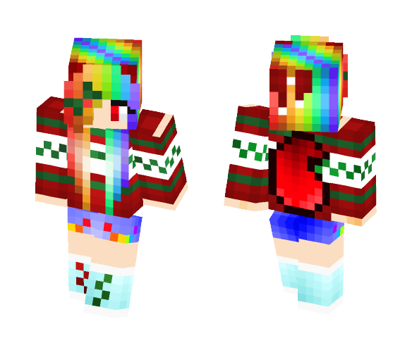 Alex as a Xmas wolf - Female Minecraft Skins - image 1
