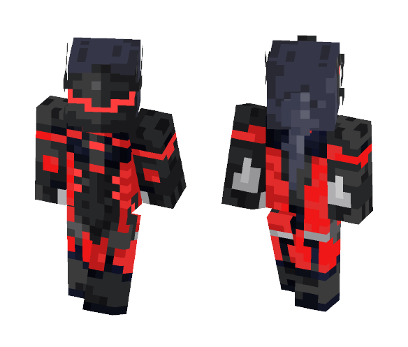 Red Carbon Fibre Genji - Male Minecraft Skins - image 1