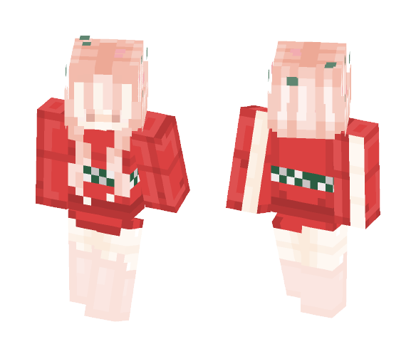 Download Free Xmas Girl (ノ^_^)/ Skin for Minecraft image 1 Xmas Girl (ノ^_^)/ - Girl Minecraft Skins - image 1