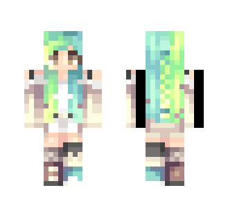 neon poppin' // !!1! - Female Minecraft Skins - image 2