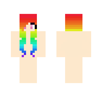 Rainbow Hair Base - Female Minecraft Skins - image 2