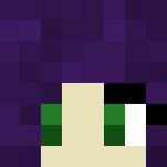 Download Free Cute girl skin purple hair flowers Skin for Minecraft image 3 Cute girl skin purple hair flowers - Color Haired Girls Minecraft Skins - image 3