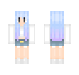 Cute Blue Ombré Girl ; cryiinq_