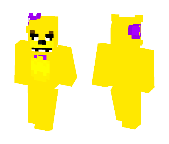 FNAF sister location Fredbear plush - Male Minecraft Skins - image 1