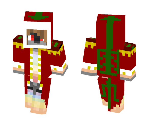 cute dog in holiday jacket - Dog Minecraft Skins - image 1