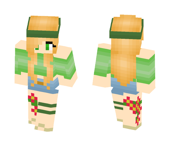 Blonde Nature/Hippy Girl - Girl Minecraft Skins - image 1