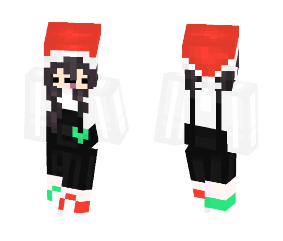 Download Free Red and Green Skin for Minecraft image 1 Red and Green - Female Minecraft Skins - image 1
