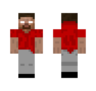 Herobrine w. red T-Shirt - Herobrine Minecraft Skins - image 2