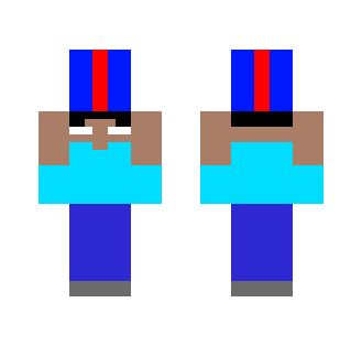 Herobrine holding a present