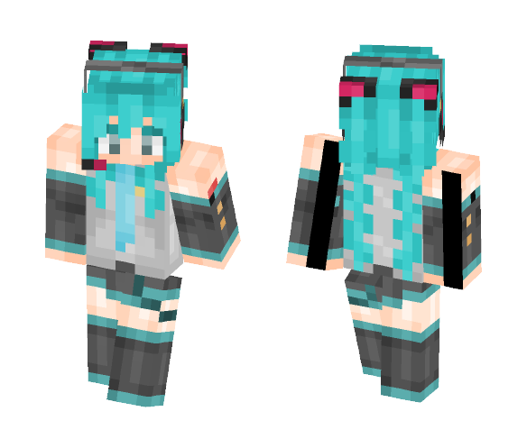 Hatsune Miku - Vocaloid - Female Minecraft Skins - image 1