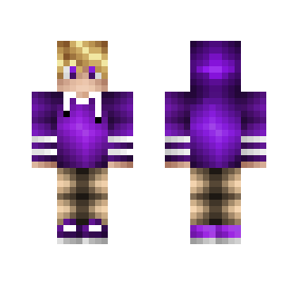Purple Hoodie Blond