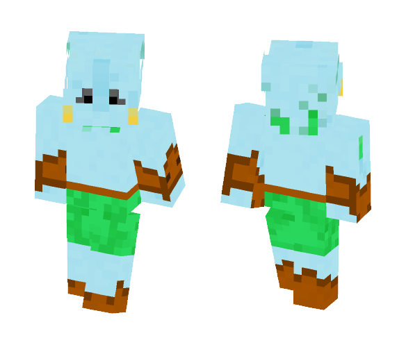 Download Free Zelda Majoras Mask Zora Link Skin for Minecraft image 1 Zelda Majoras Mask Zora Link - Male Minecraft Skins - image 1