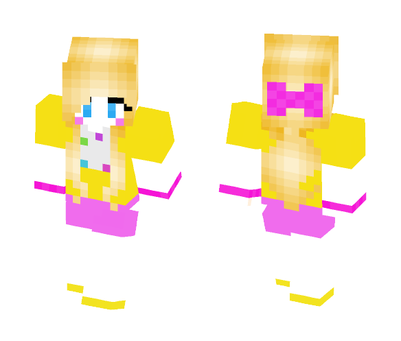 Download Free Toy Chica Girl Skin for Minecraft image 1 Toy Chica Girl - Girl Minecraft Skins - image 1