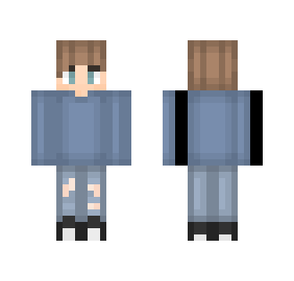 Cute Blue Sweater Boy ; spqce