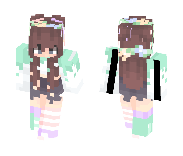 Pastel Goth (Request 1) - Female Minecraft Skins - image 1
