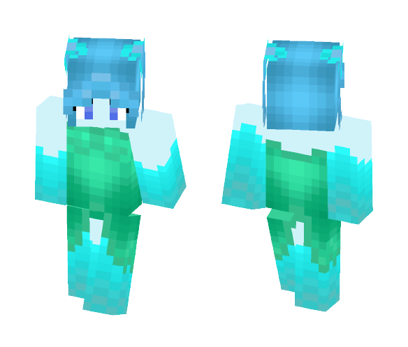 Download Free Yuki Fuyukaze (Elemental of Gelum) Skin for Minecraft image 1 Yuki Fuyukaze (Elemental of Gelum) - Female Minecraft Skins - image 1