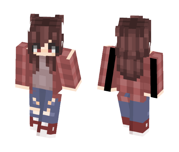 Download Free OC Eri- Casual Clothes Skin for Minecraft image 1 OC Eri- Casual Clothes - Female Minecraft Skins - image 1